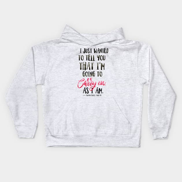 Carry On Kids Hoodie by eviebookish